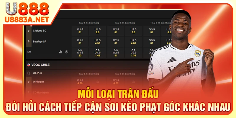 Mỗi loại trận đấu đòi hỏi cách tiếp cận soi kèo phạt góc khác nhau
