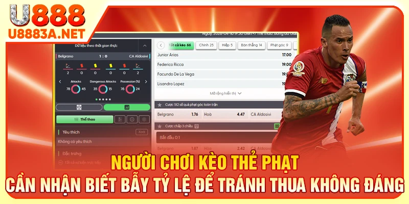 Người chơi kèo thẻ phạt cần nhận biết bẫy tỷ lệ để tránh thua không đáng