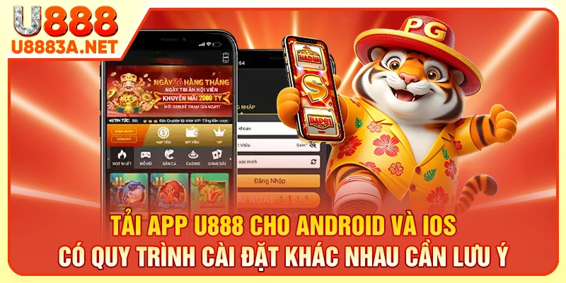 Tải app U888 cho Android và iOS có quy trình cài đặt khác nhau cần lưu ý